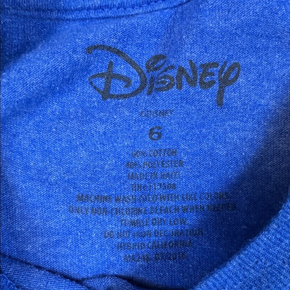 Disney Blue T-Shirt with Mickey Mouse Design - Picture 2 of 5